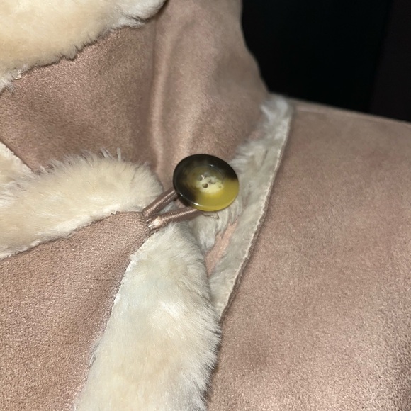 Big Chill Women's Tan and Cream Coat M - Picture 14 of 15